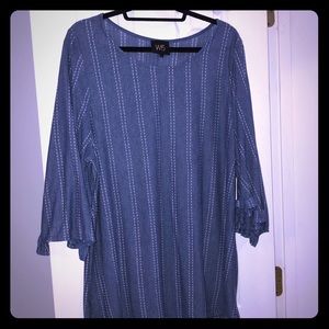 1X flared sleeve W5 top